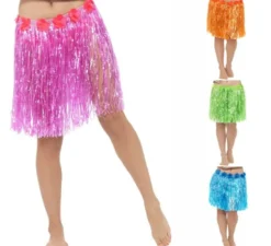 Gonna hawaiana con fiori in vari colori