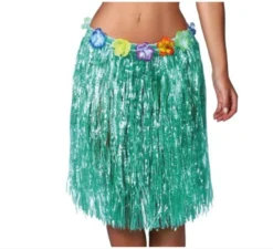 Gonna hawaiana con fiori in vari colori 50 cm