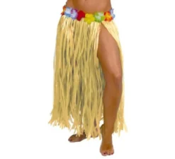Gonna hawaiana con fiori in vari colori 75 cm