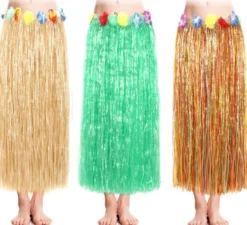 Gonna hawaiana da donna 80 cm in vari colori