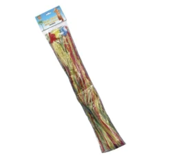 Gonna lunga hawaiana multicolore con fiori 79cm