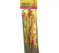 Gonna multicolore hawaiana con fiori 46cm