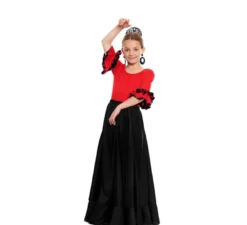 Gonna nera Quilas Sevillana per bambina