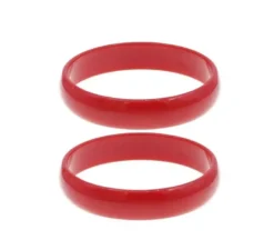 Grande braccialetto Flamenco rosso di 7,5 cm