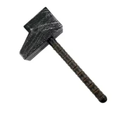 Grande martello giocattolo in legno verniciato in metallo