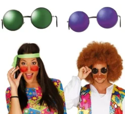Grandi occhiali hippy. Disponibile in 4 colori assortiti