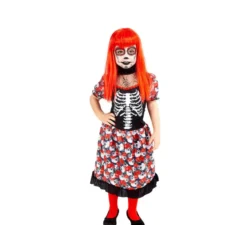 Grazioso costume da Catrina per bambina