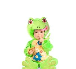 Green Frog costume incappucciato bambino