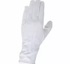 Guanti con bottoni bianchi da 24 cm
