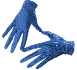 Guanti con paillettes per adulti in vari colori
