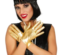 Guanti corti da 22 cm in oro