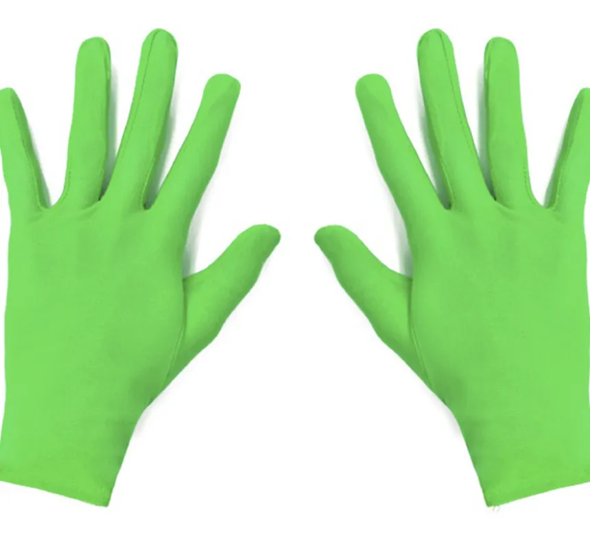 Guanti corti per adulti in vari colori