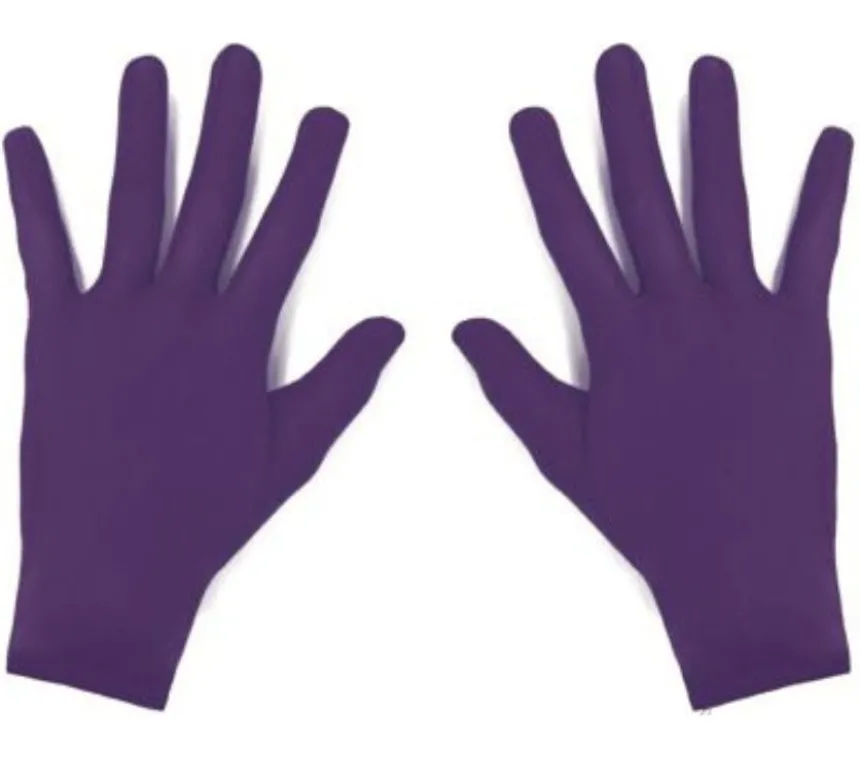 Guanti corti per adulti in vari colori
