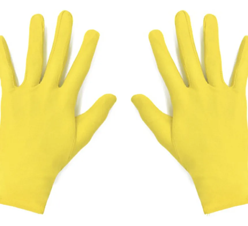 Guanti corti per adulti in vari colori