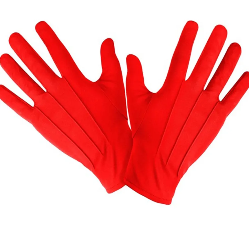 Guanti corti per adulti in vari colori