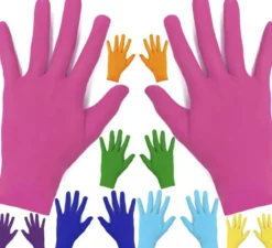 Guanti corti per bambini in vari colori