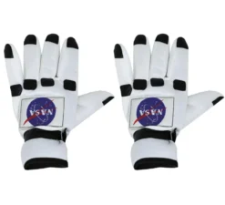 Guanti da astronauta per adulti in bianco e nero