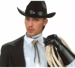 Guanti da cowboy effetto pelle per adulti