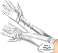 Guanti Lunghi Metallici per adulti in vari colori