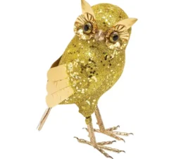 Gufo con Glitter 18,5 cm in vari colori