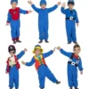 6 in 1 costume blu per bambini e neonati
