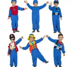 6 in 1 costume blu per bambini e neonati