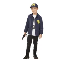Kit agente FBI per bambini: giacca e berretto