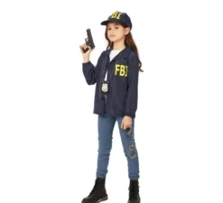 Kit agente FBI per bambini: giacca e berretto