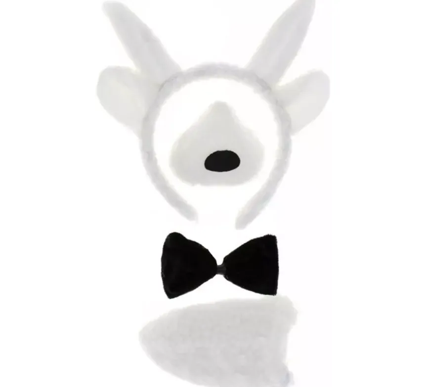 Kit Agnello: Cerchietto, Naso, Papillon e Coda