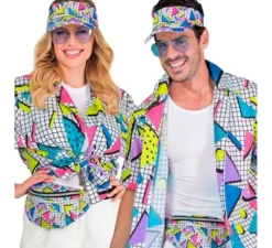Kit anni '80: marsupio bianco e visiera
