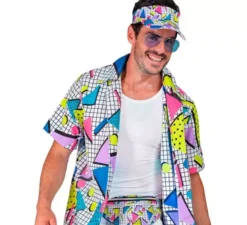 Kit anni '80: marsupio bianco e visiera
