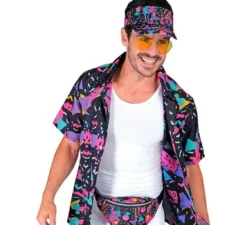 Kit anni '80: marsupio e visiera neri