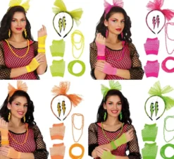 Kit anni '80 per donna in vari colori