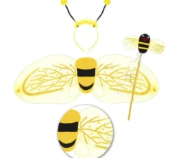 Kit ape per bambini: ali, fascia e bacchetta