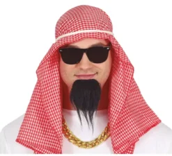 Kit arabo adulto: sciarpa, barba e occhiali