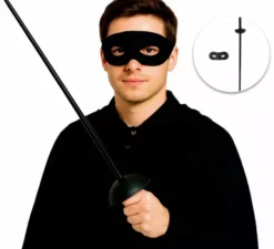 Kit Bandit: Maschera e Spada, 62x5 cm, in plastica