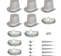 Kit 5 bomboniere olografiche in argento Las Vegas