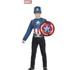 Kit Capitan America: Elmo, Petto e Scudo in scatola