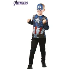Kit Capitan America per bambini: Top e maschera