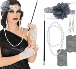 Kit Charleston di 5 accessori per donna