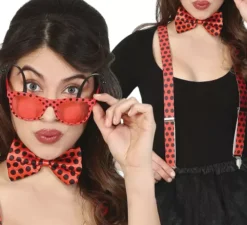Kit Coccinella: Occhiali, Papillon e Bretelle