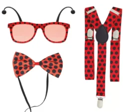 Kit Coccinella: Occhiali, Papillon e Bretelle