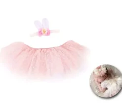 Kit coniglietto neonato per bambini: tutù e nastrino per le orecchie