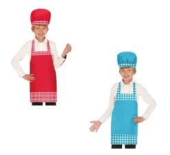 Kit Cuoco per Bambini: Cappello e Grembiule in vari colori
