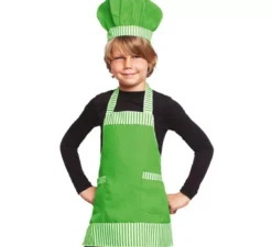 Kit Cuoco Verde: Cappello e Grembiule
