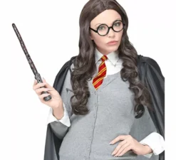 Kit da mago apprendista: occhiali, bacchetta e cravatta