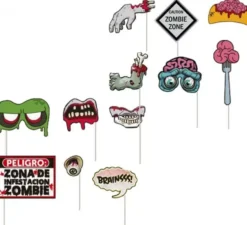 Kit da 12 pezzi per Photocall Halloween