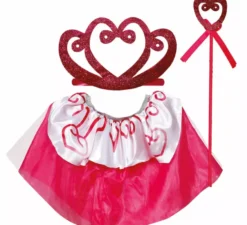 Kit da principessa per bambini: fascia per capelli, bacchetta magica e gonna