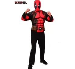 Kit Deadpool per adulti: top e maschera