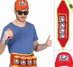 Kit festa della birra: berretto e cintura da birra